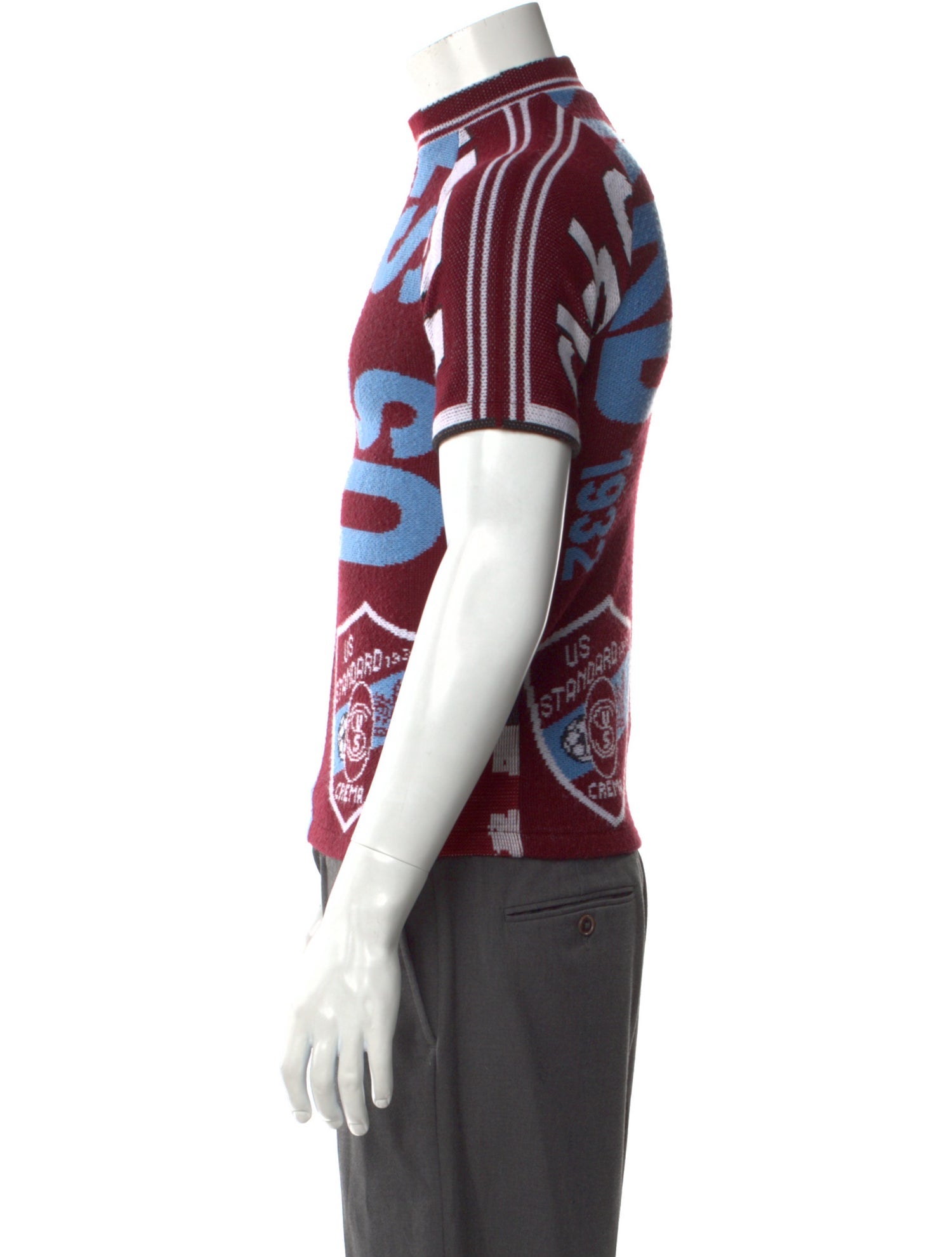 PROTOTYPES Printed Mock Neck T-Shirt w/ Tags