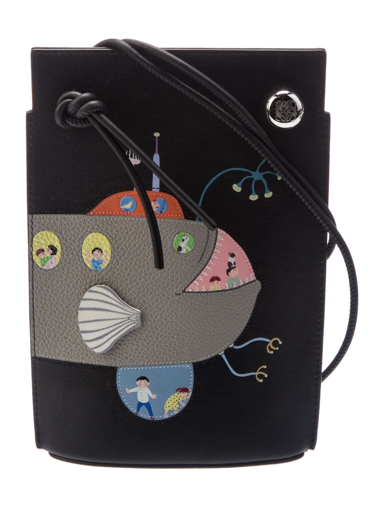 Loewe x Suna Fujita Leather Bucket Bag 2024