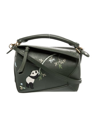 Loewe x Suna Fujita Leather Puzzle Edge Pandas Mini