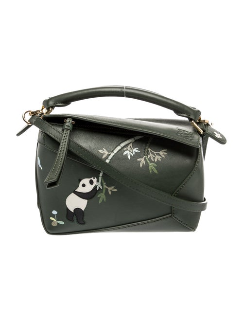 Loewe x Suna Fujita Leather Puzzle Edge Pandas Mini