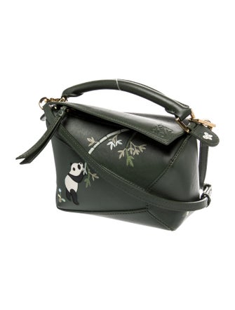 Loewe x Suna Fujita Leather Puzzle Edge Pandas Mini
