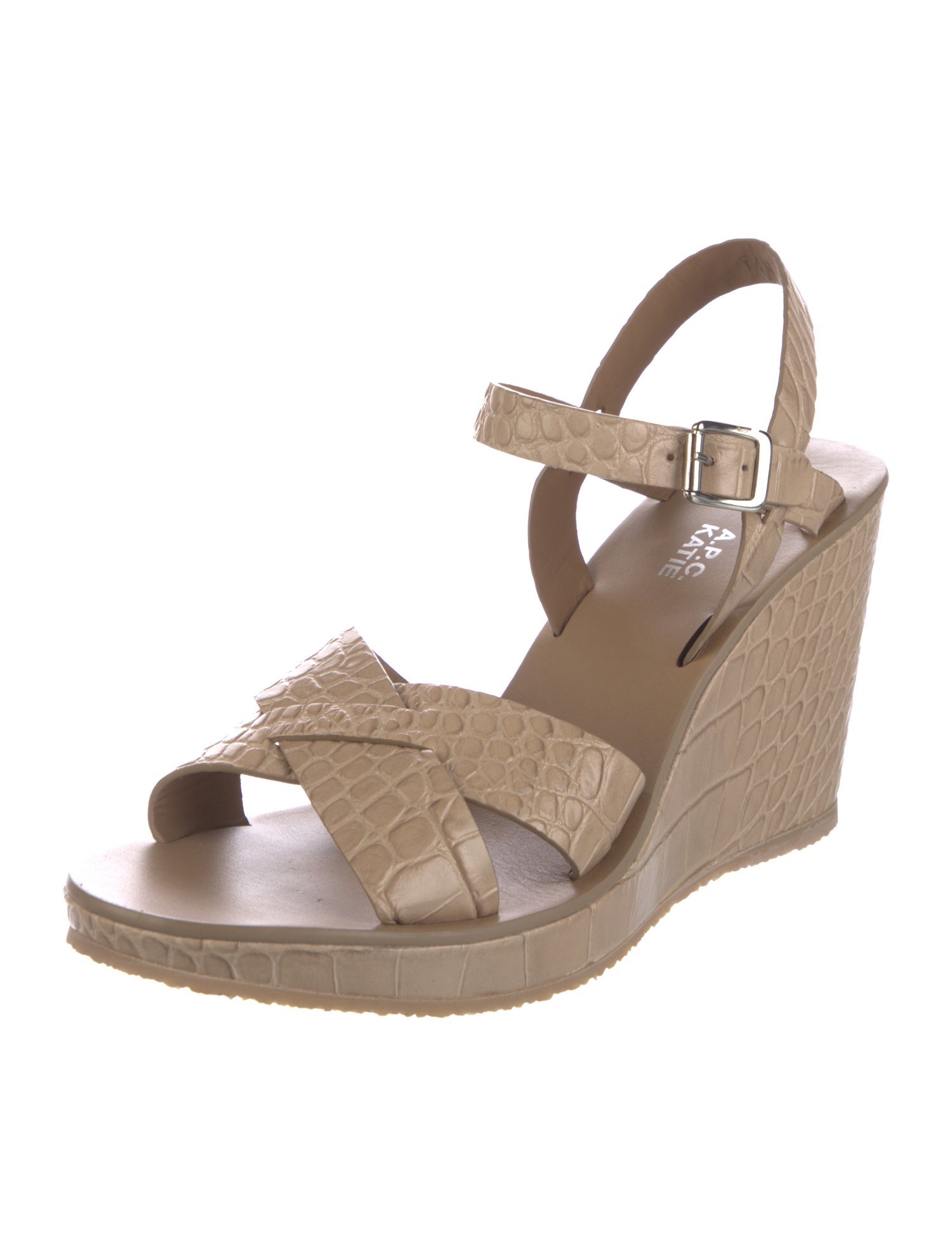 A.P.C. x Katie Holmes Leather Espadrilles