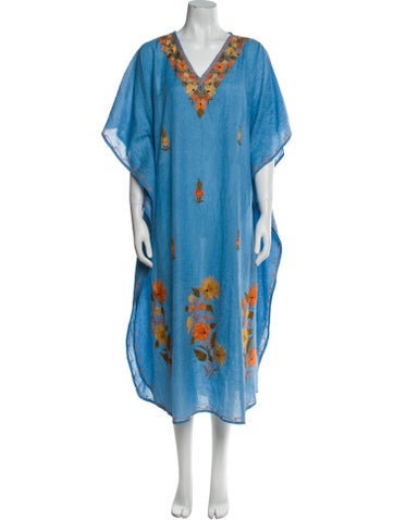 Admona Loungewear Printed Embroidered Accent Nightgown One Size