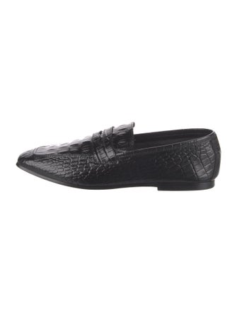 Sophique Embossed Leather Loafers