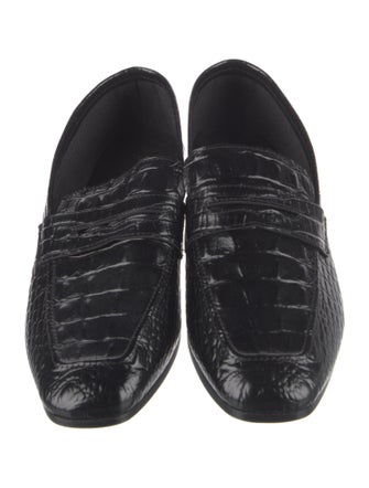 Sophique Embossed Leather Loafers