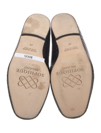 Sophique Embossed Leather Loafers