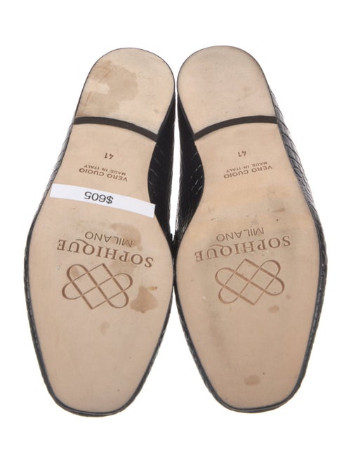 Sophique Embossed Leather Loafers