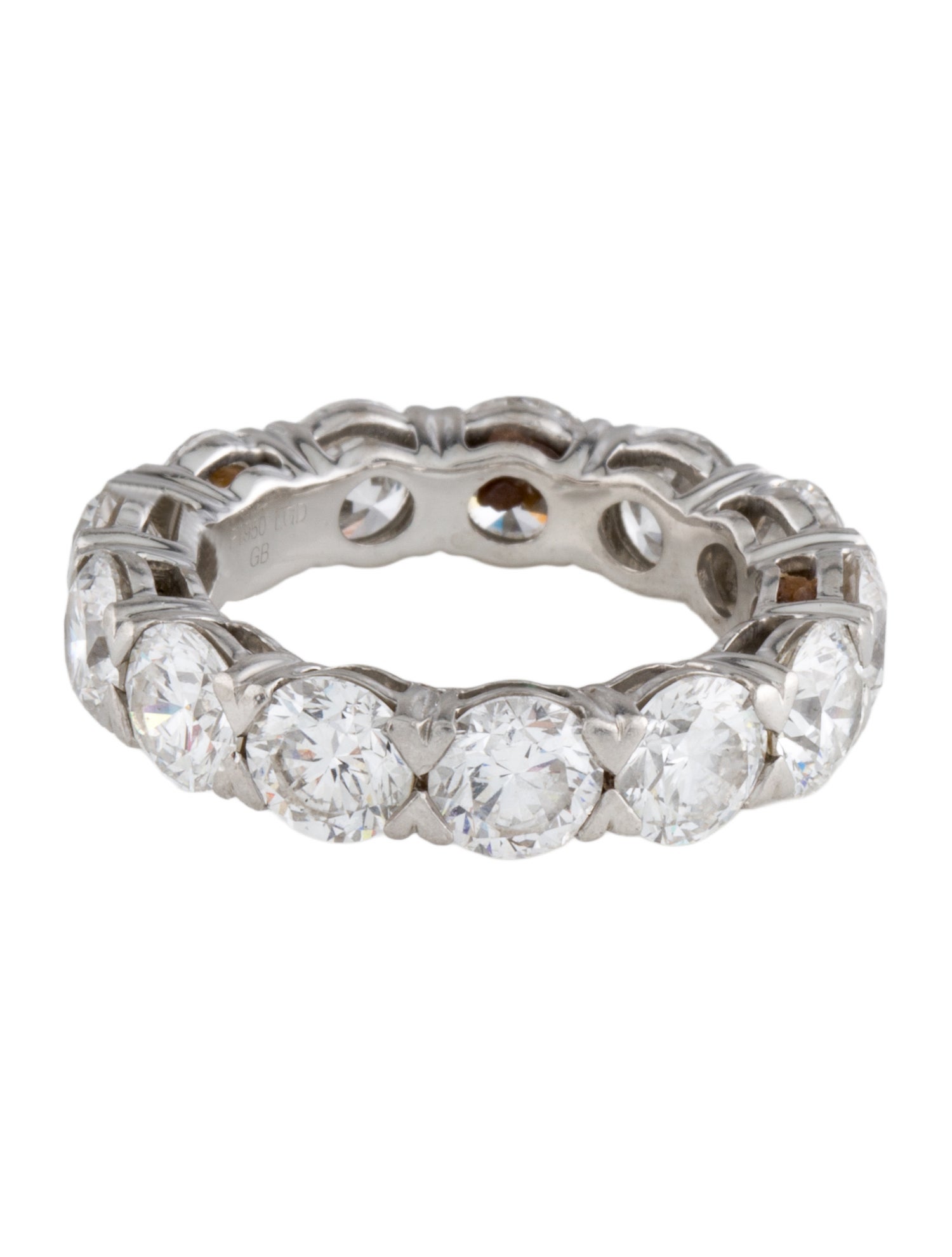 Grown Brilliance Platinum 6.24ctw Lab-Grown Diamond Eternity Band