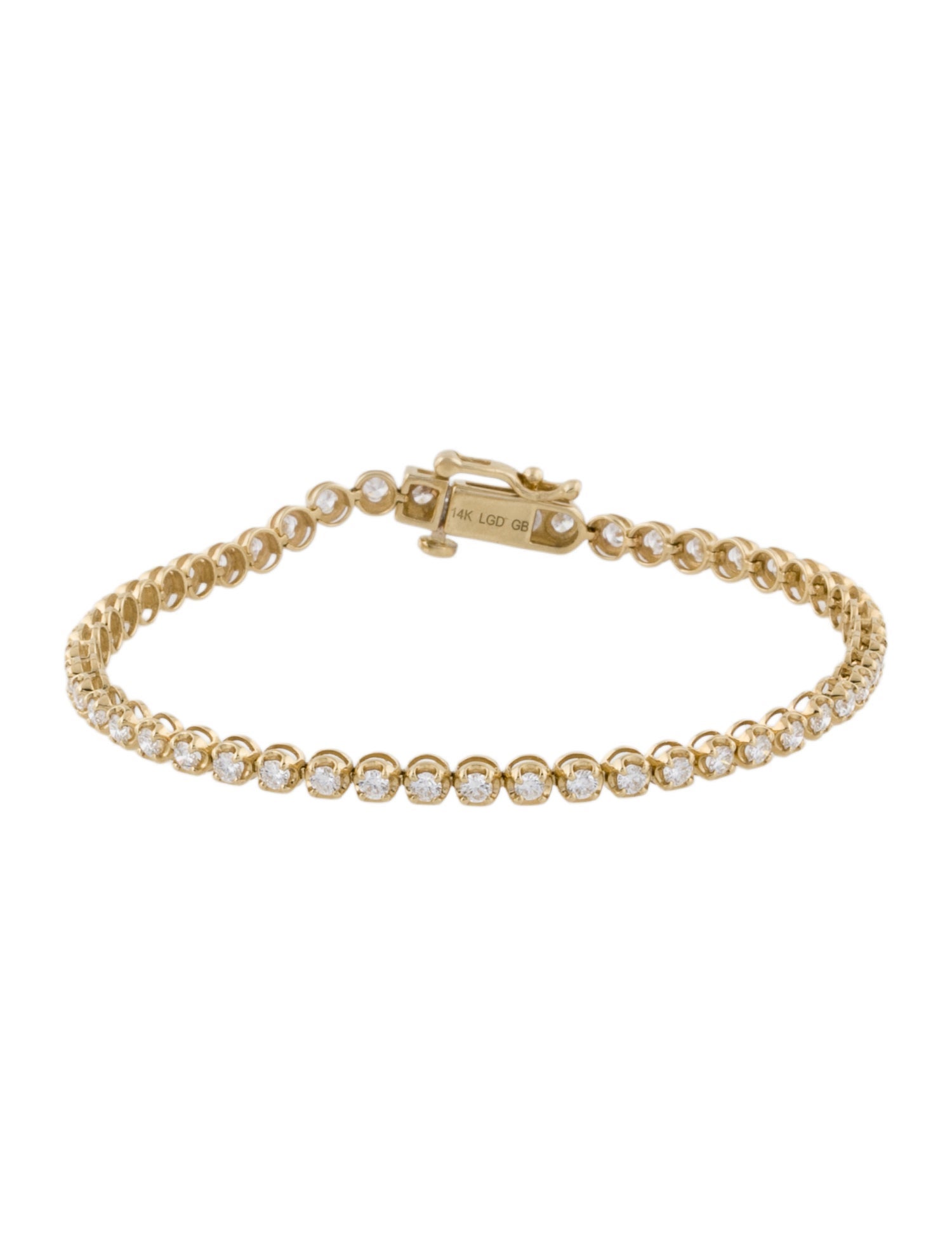 Grown Brilliance 14K Lab-Grown 2.00ctw Diamond Tennis Bracelet