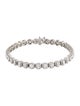Grown Brilliance Platinum 6.70ctw Lab-Grown Diamond Halo Bracelet