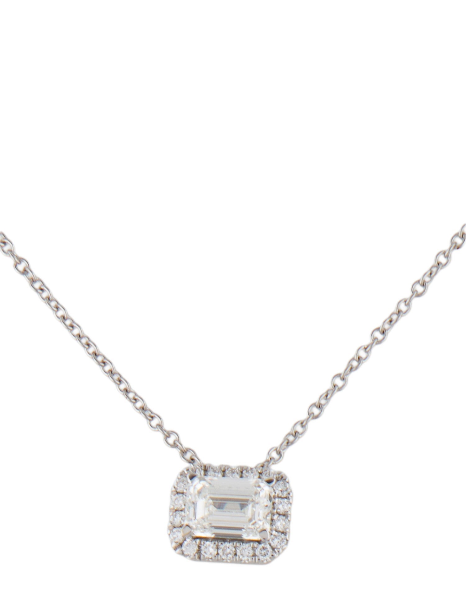 Grown Brilliance 14K 1.57ct Lab-Grown Diamond Halo Pendant Necklace