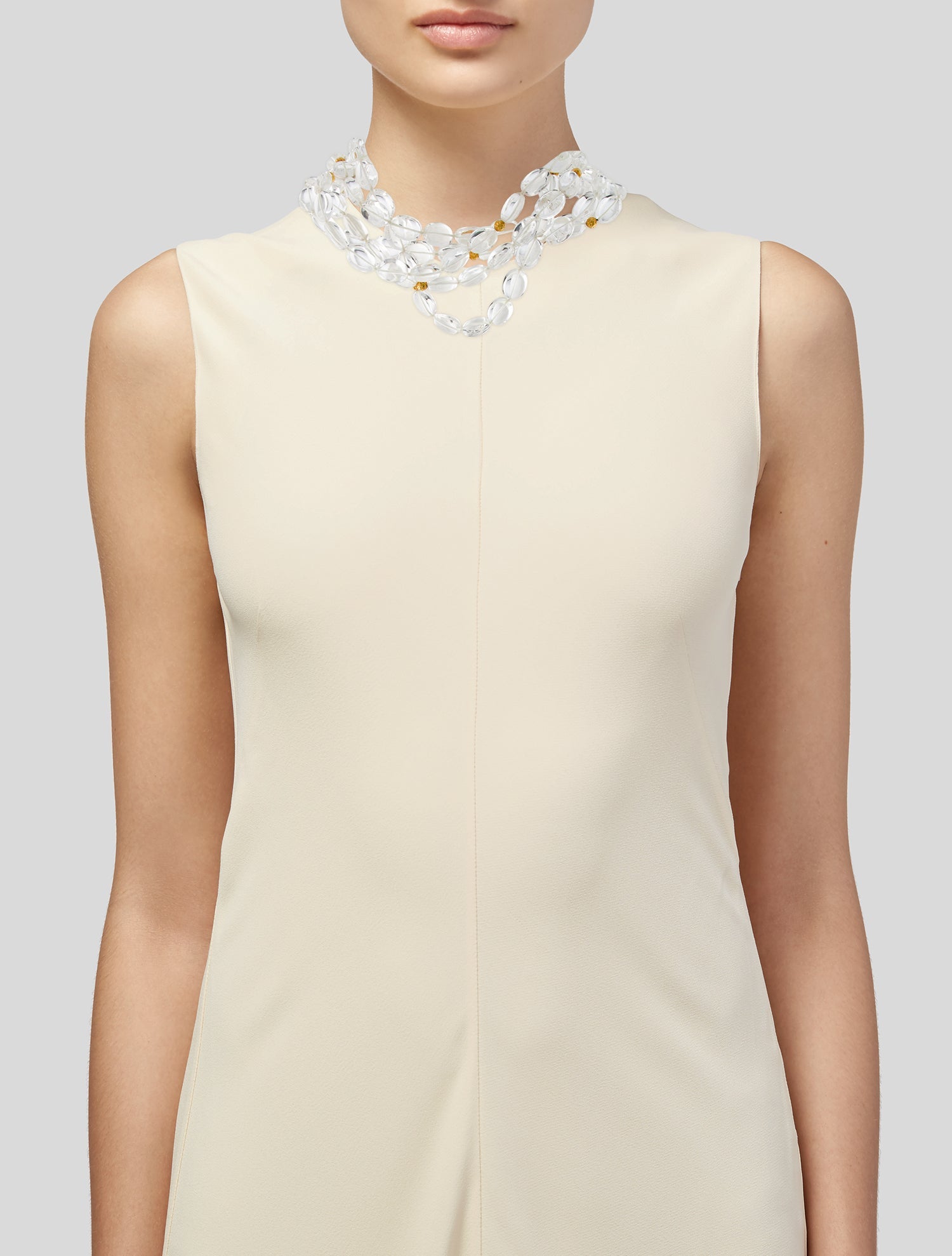 Verdura 18K Quartz Torsade Multistrand Necklace