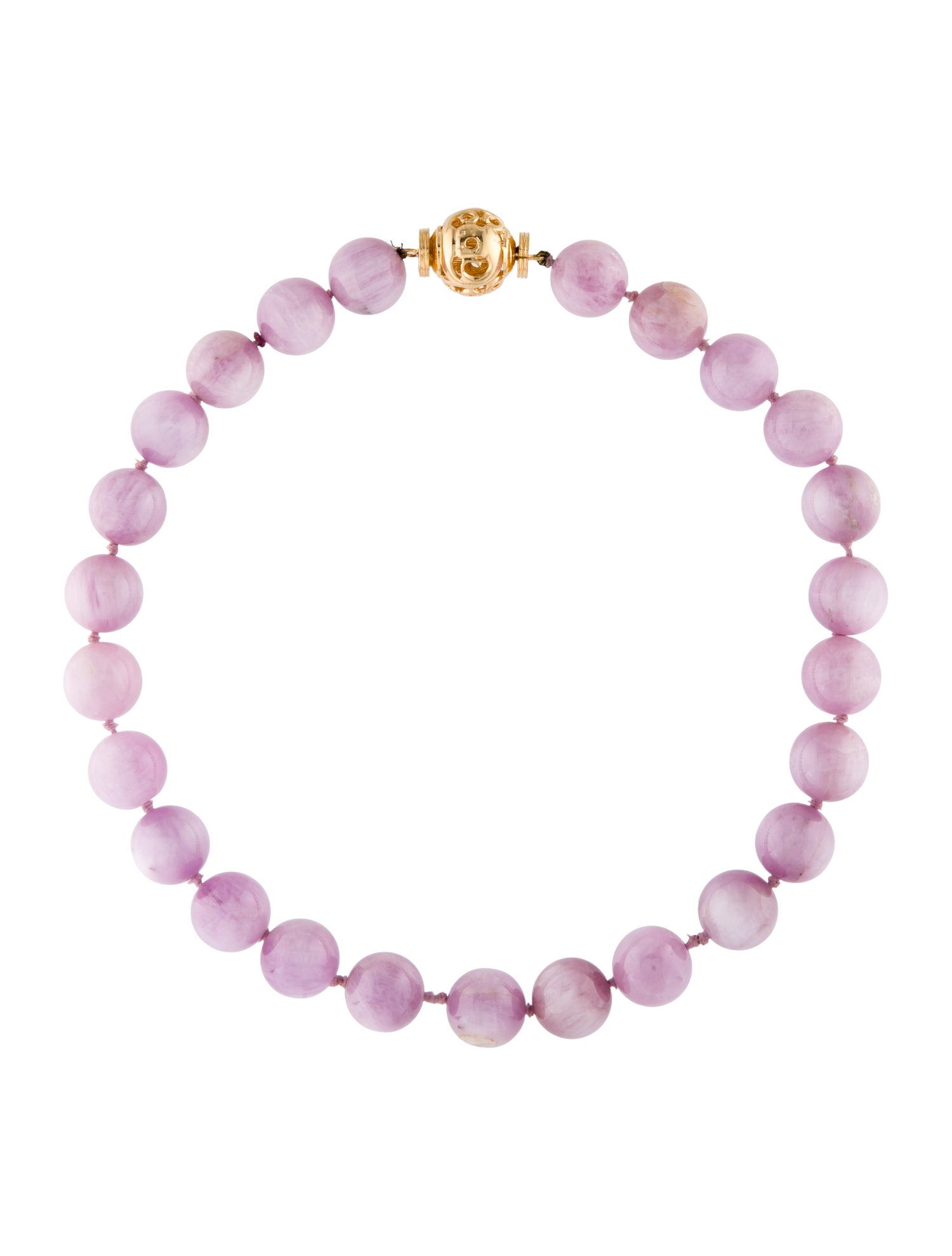 Verdura 18K Kunzite Bead Strand Necklace
