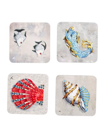 Verdura Set of 4 Table Coasters