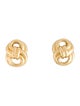 Verdura 18K Figure Eight Clip On Earrings