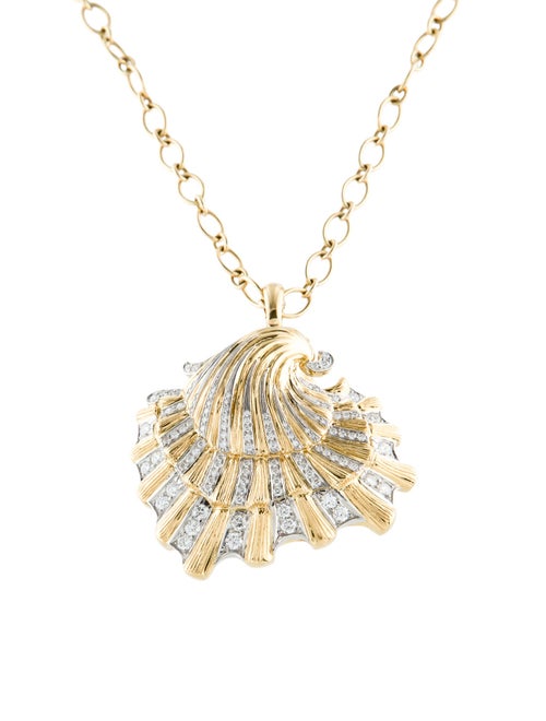 Verdura 18K 2.38ctw Diamond Convertible Pendant Brooch Necklace