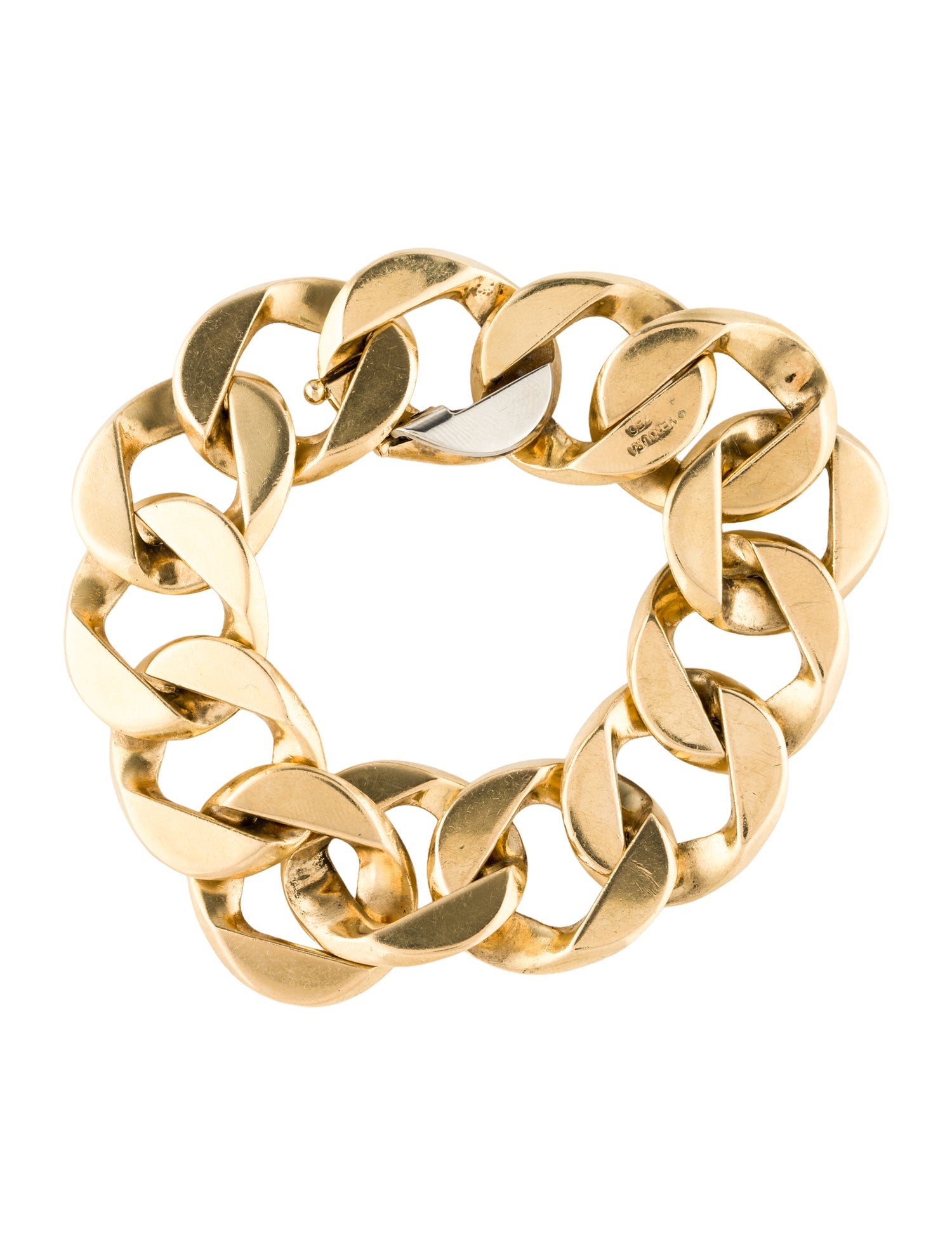 Verdura 18K Curb Link Chain Bracelet