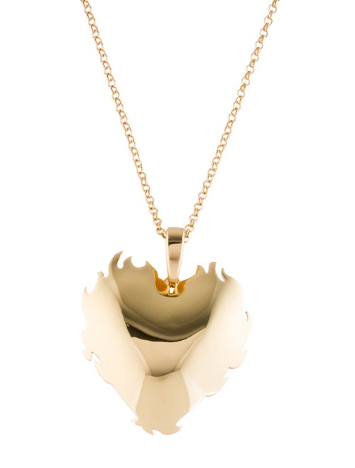 VEERT The Flame Heart Pendant Necklace