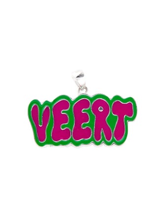 VEERT Enamel Retro Logo Pendant