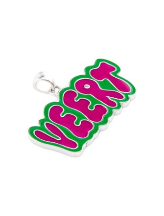 VEERT Enamel Retro Logo Pendant