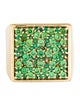 VEERT Cz "The Multi Green Square" Signet Ring