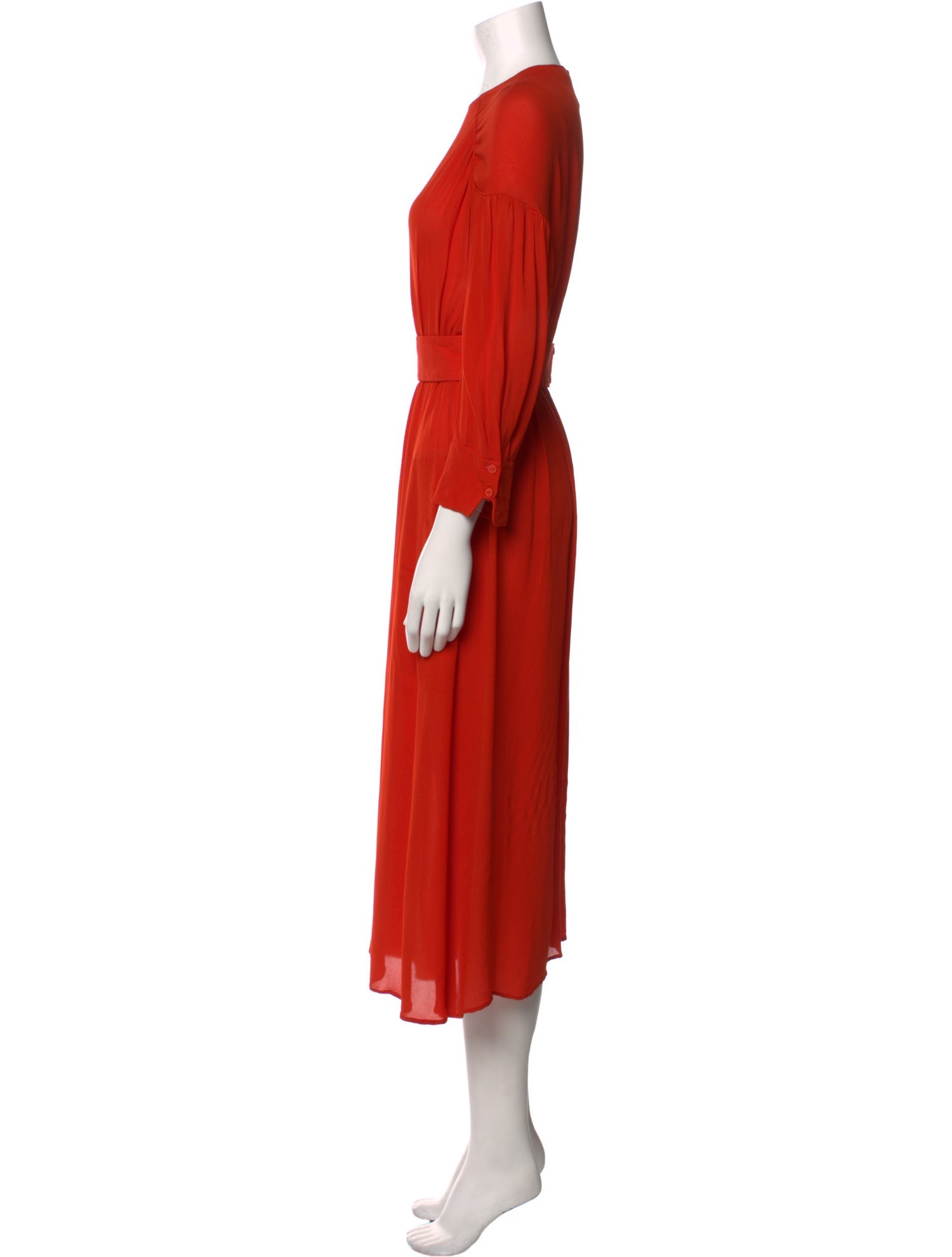 Veronique Leroy Crew Neck Long Dress