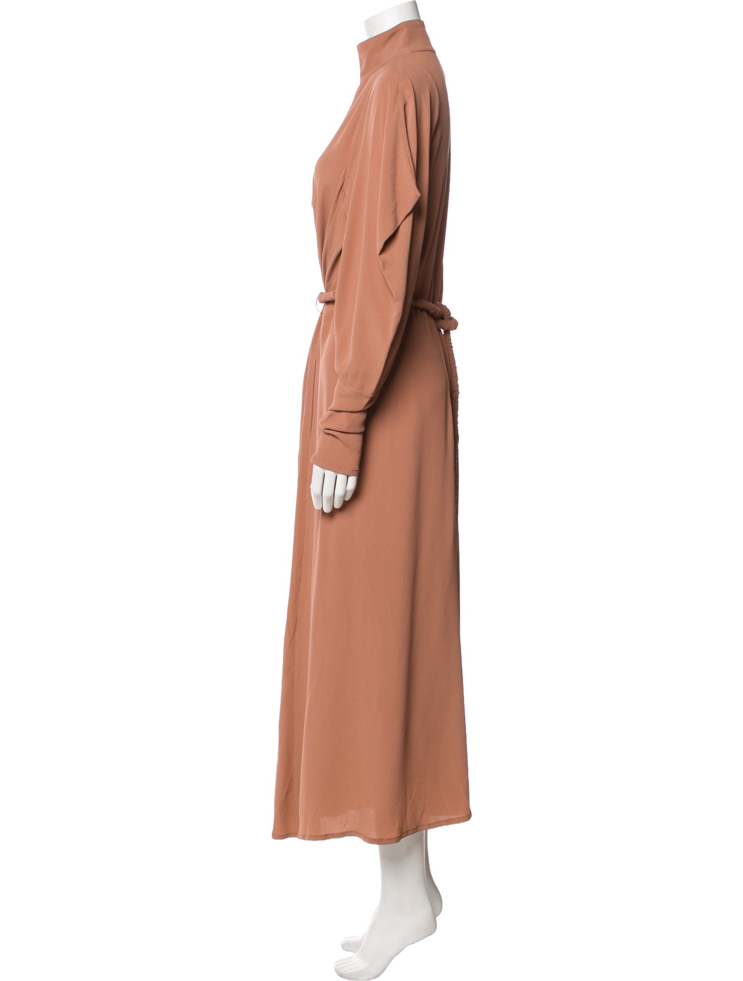 Veronique Leroy Mock Neck Long Dress
