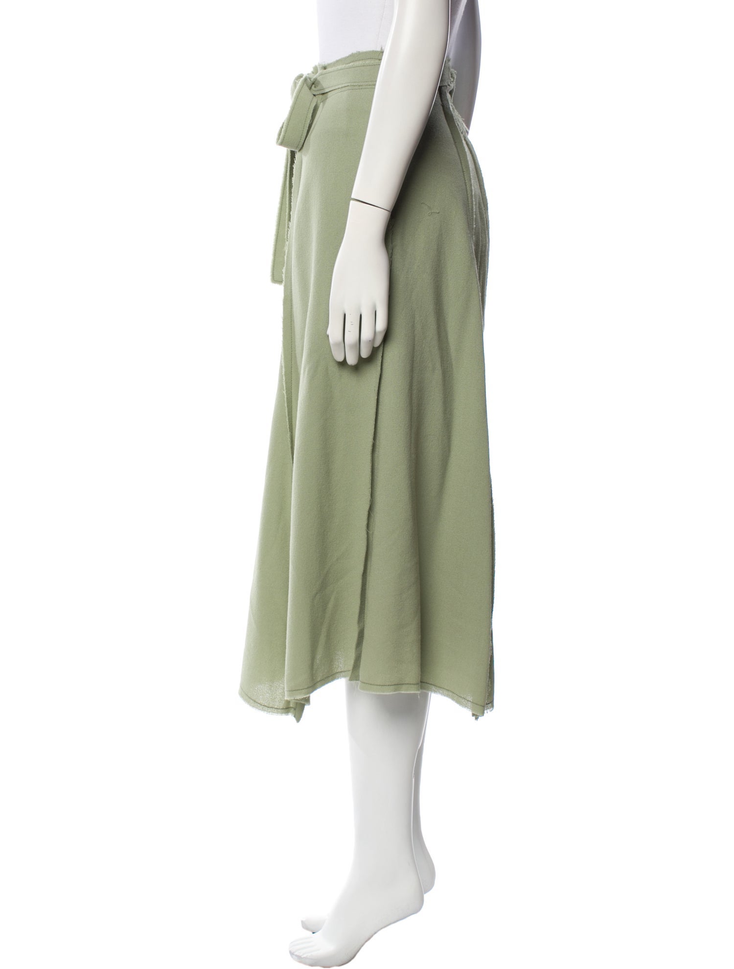 Veronique Leroy Wool Midi Length Skirt