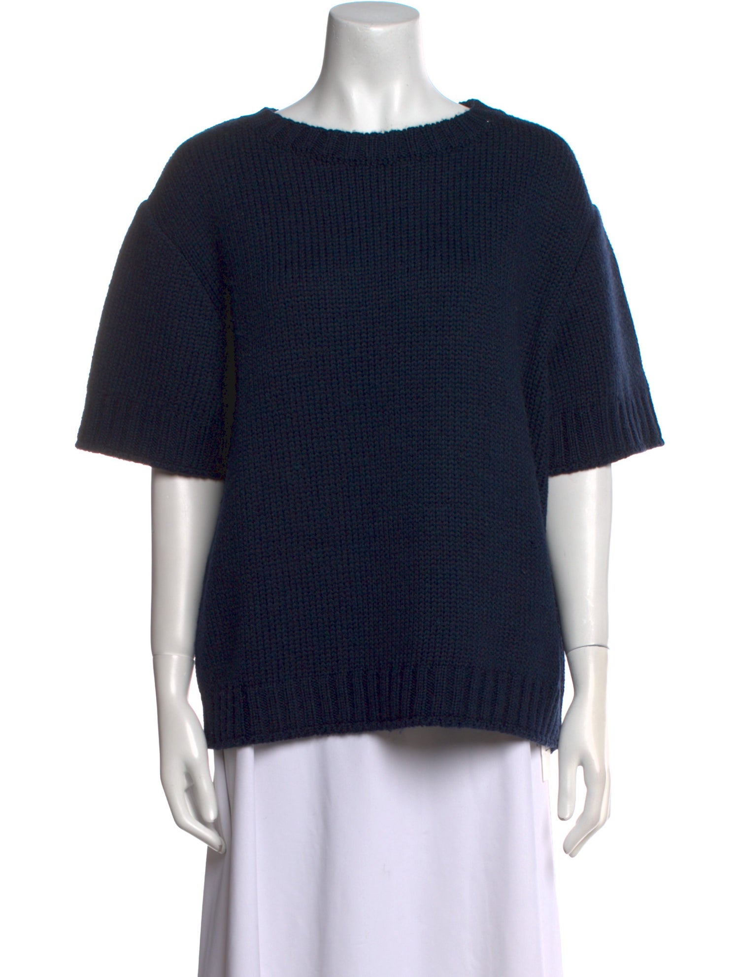 Veronique Leroy Wool Scoop Neck Sweater