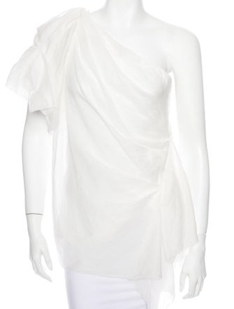 Vera Wang One-Shoulder Top