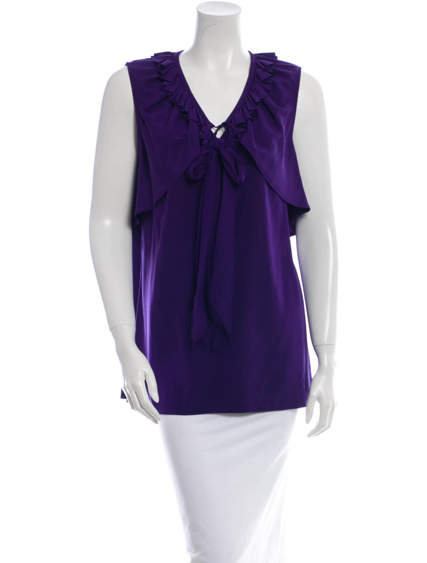 Vera Wang Silk Blouse - Clothing - VER22173 | The RealReal