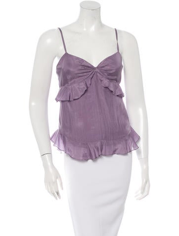 Vera Wang Silk Sleeveless Top