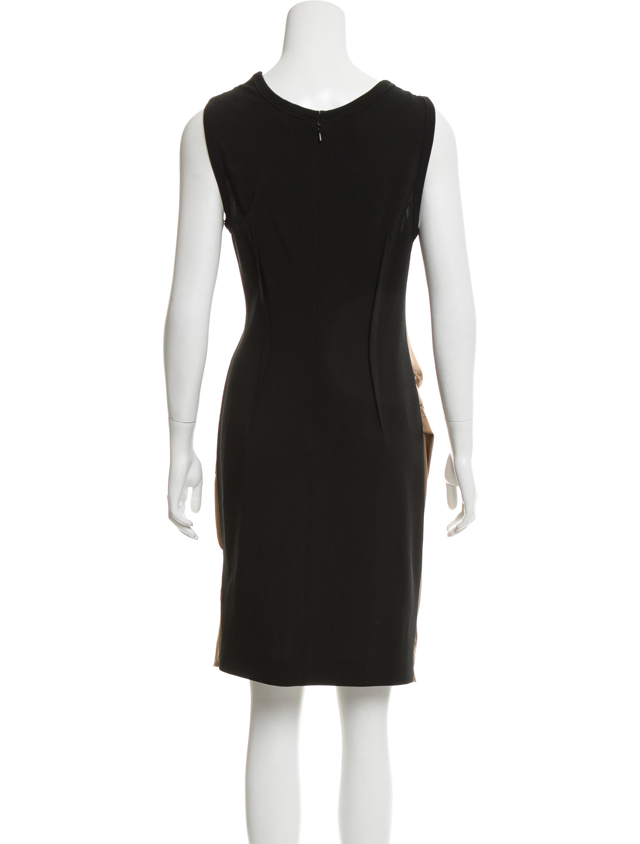 Vera Wang Silk Draped Dress - Clothing - VER26404 | The RealReal