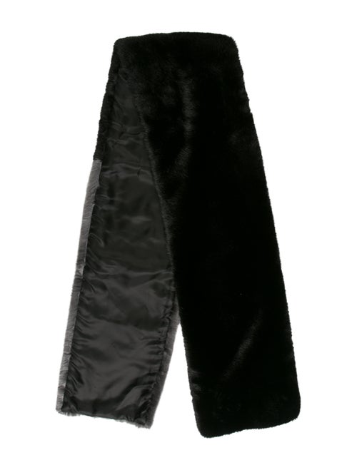 Vera Wang Faux Fur Scarf Black