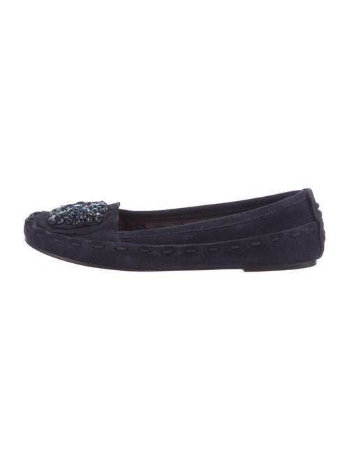 Vera Wang Suede Moccasins Blue