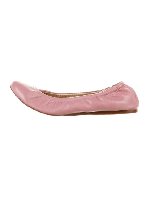 Vera Wang Leather Ballet Flats Pink