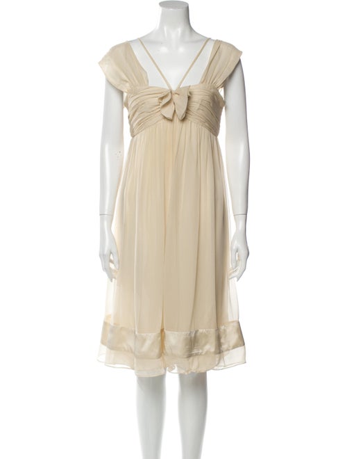 Vera Wang Silk Knee-Length Dress