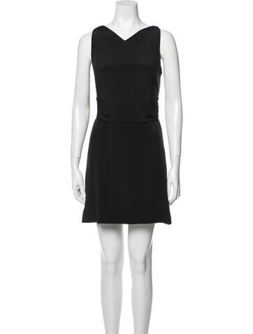 Vera Wang Dresses V-Neck Mini Dress US 6 | M