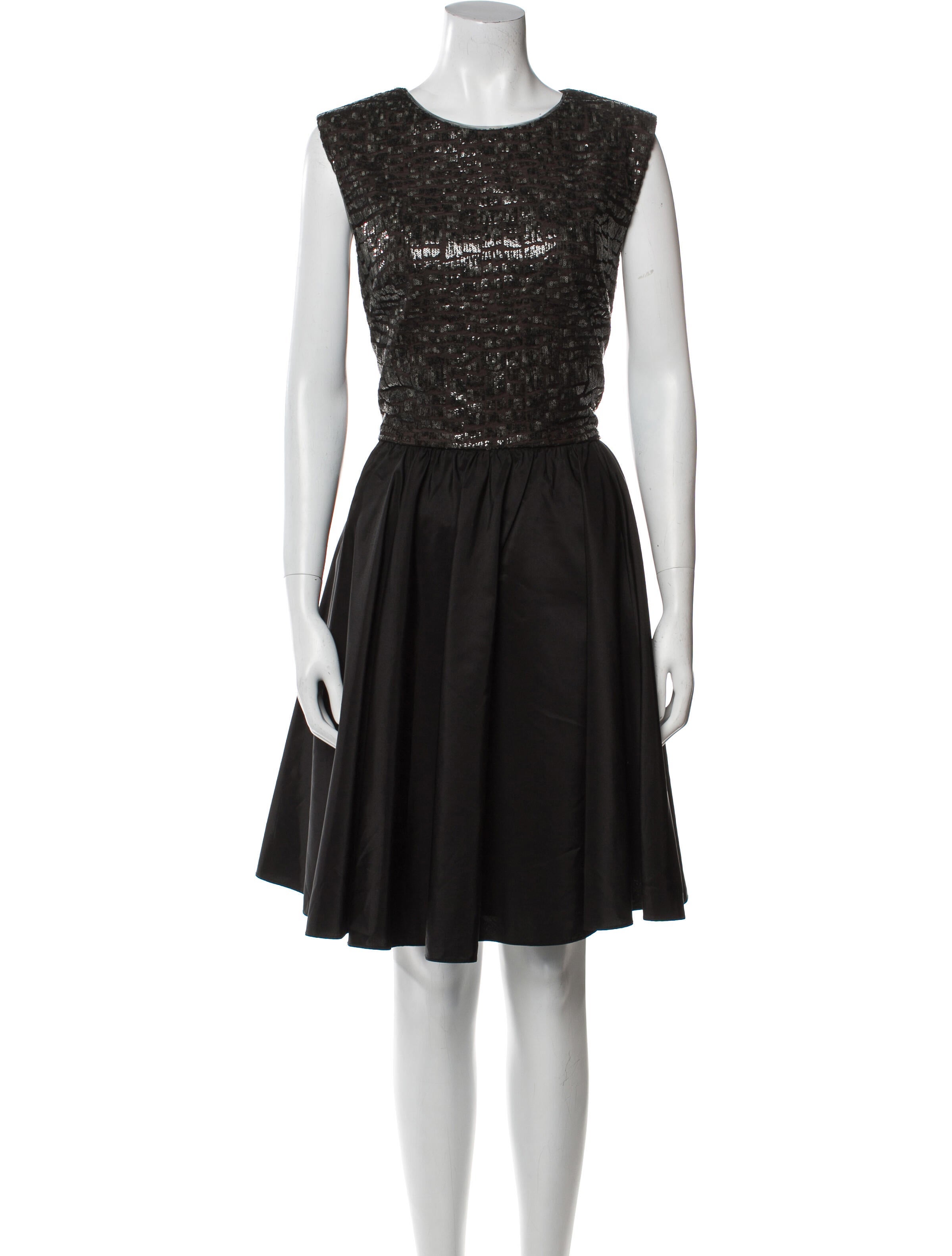 Vera Wang Silk Draped Dress Black Dresses, Clothing VER26404 The