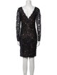 Vera Wang Lace Pattern Knee-Length Dress