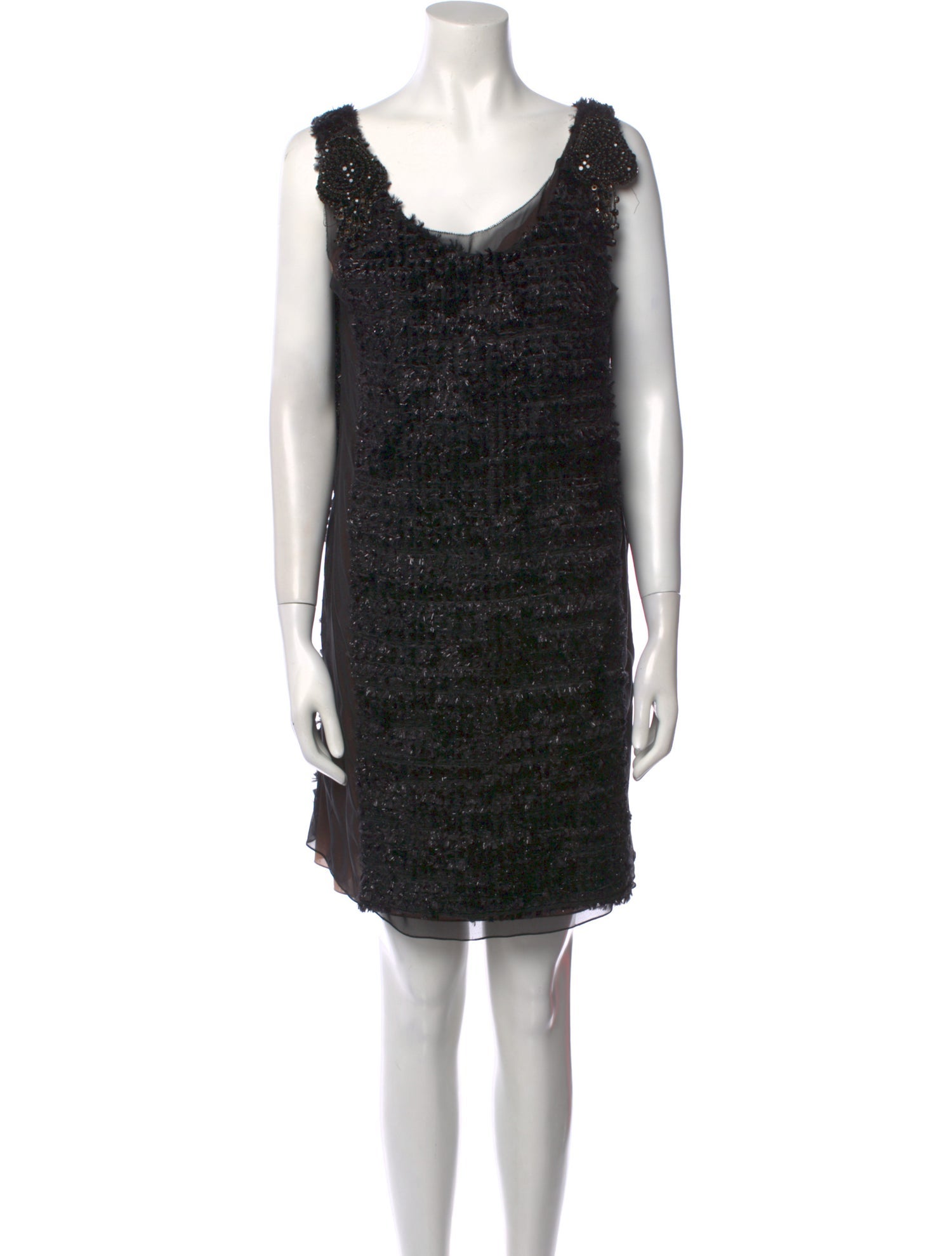 Vera Wang Scoop Neck Mini Dress