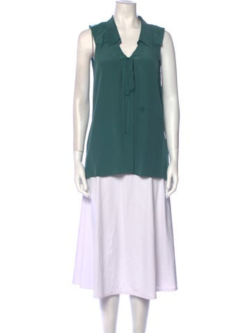 Vera Wang Tops Silk V-Neck Tunic S