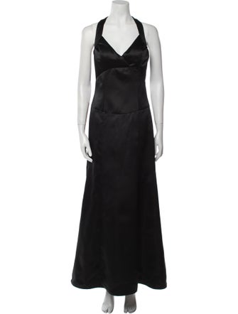 Vera Wang Halterneck Long Dress