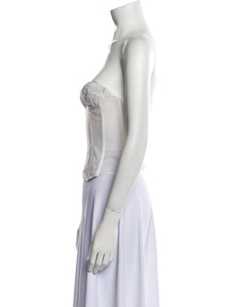 Vera Wang Strapless Crop Top