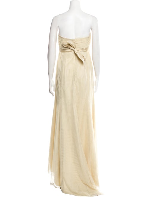 Vera Wang Strapless Long Dress