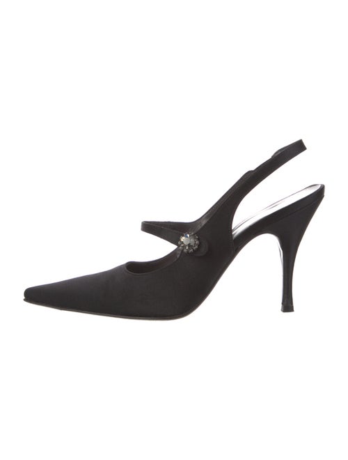 Vera Wang Satin Slingback Pumps