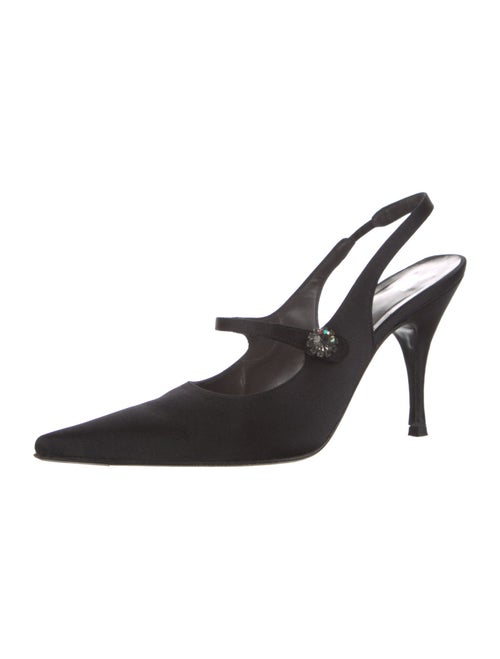 Vera Wang Satin Slingback Pumps