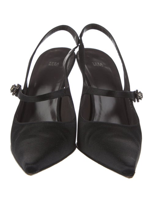 Vera Wang Satin Slingback Pumps