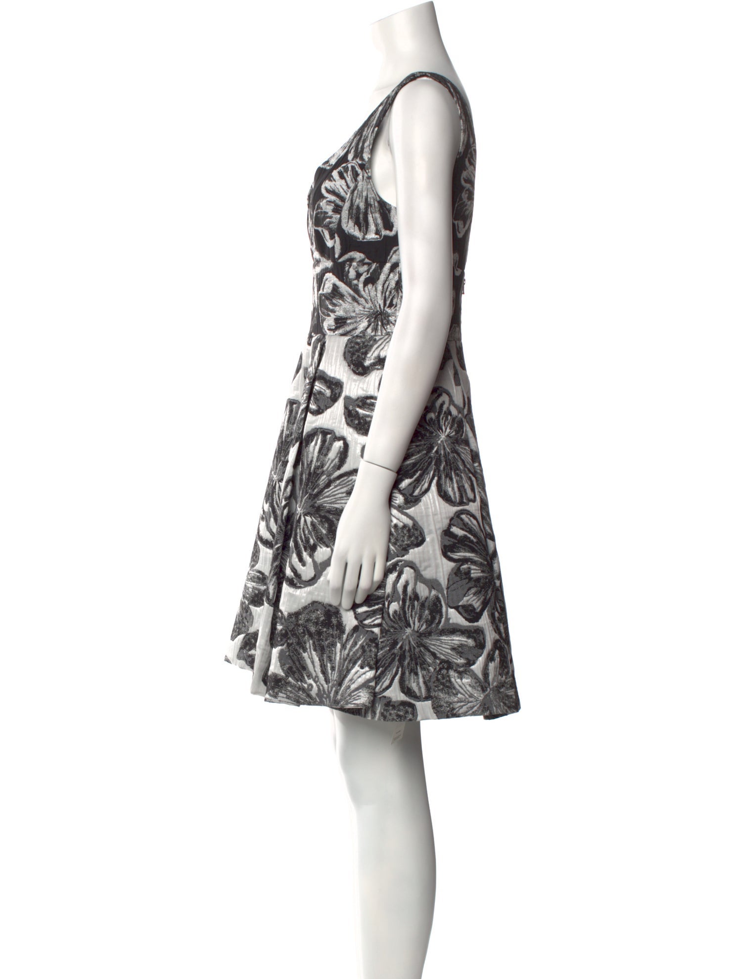 Vera Wang Floral Print Mini Dress