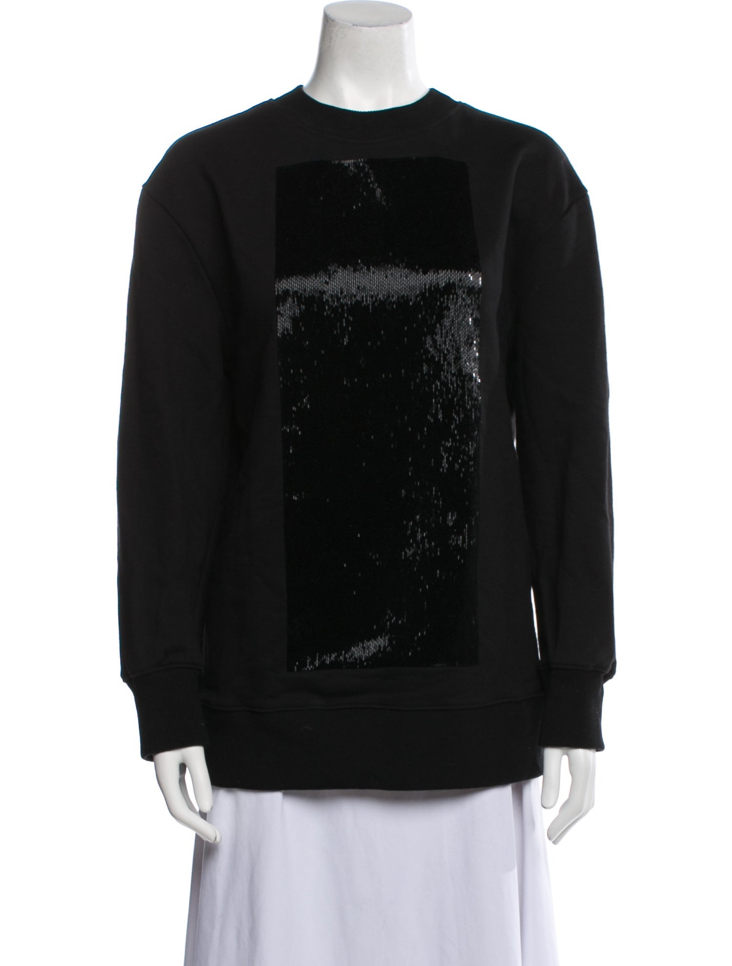 Vera Wang Crew Neck Long Sleeve Sweatshirt